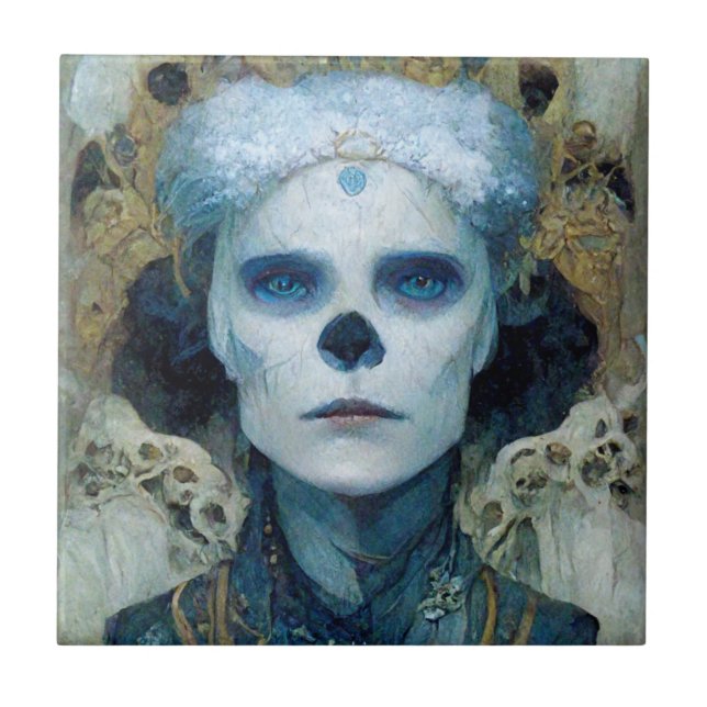 Ice Witch 3 Fantasy Sci-Fi Tile (Front)