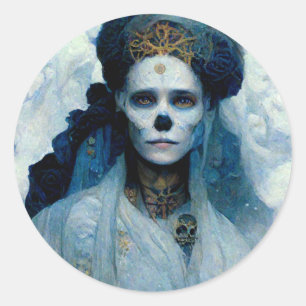 Ice Witch 4 Fantasy Sci-Fi Classic Round Sticker