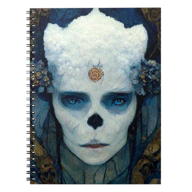 Ice Witch Fantasy Sci-Fi Art Notebook (Front)