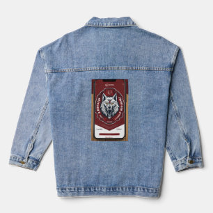 Ice Wolves — Hockey Club Website Design Denim Jacket