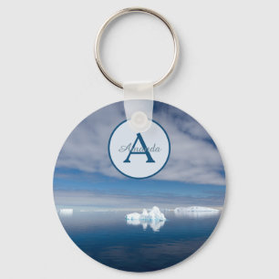 Iceberg Antarctica nature scenery with Monogram Key Ring