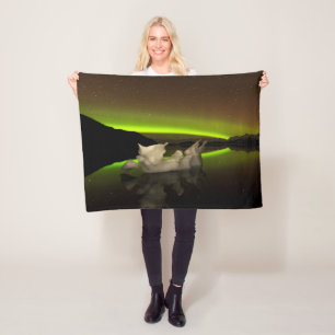 Iceberg Aurora Fleece Blanket