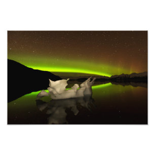 Iceberg Aurora Photo Print