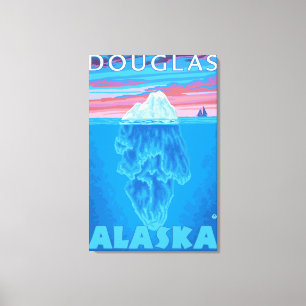 Iceberg Cross-Section - Douglas, Alaska Canvas Print