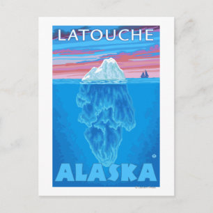 Iceberg Cross-Section - Latouche, Alaska Postcard