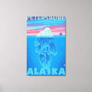 Iceberg Cross-Section - Petersburg, Alaska Canvas Print