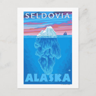 Iceberg Cross-Section - Seldovia, Alaska Postcard