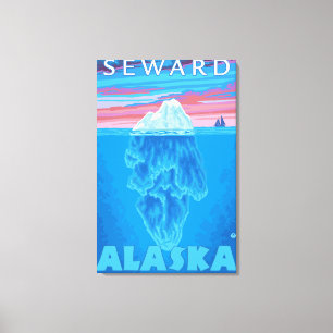 Iceberg Cross-Section - Seward, Alaska Canvas Print