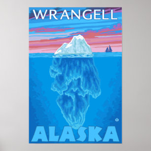 Iceberg Cross-Section - Wrangell, Alaska Poster