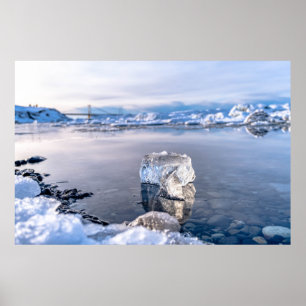 Iceberg Drifts to the Sea Poster