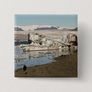 Iceberg formations 2 15 cm square badge