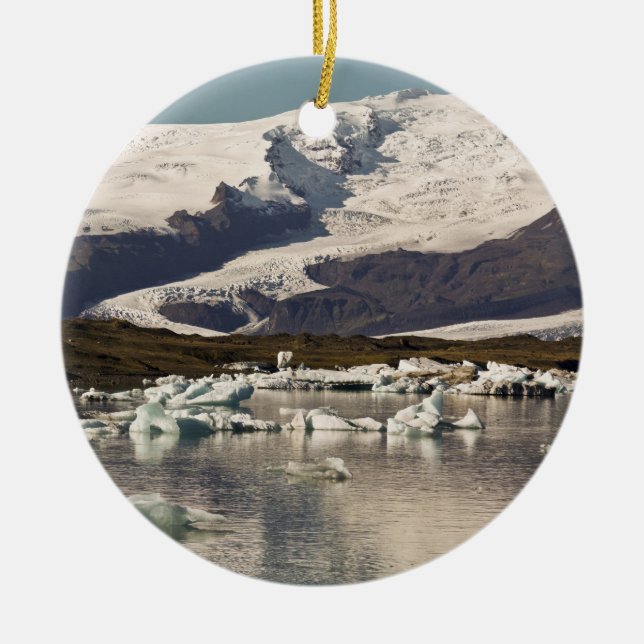 Iceberg formations ceramic tree decoration (Front)