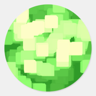 "Iceberg"  Geometric Art Classic Round Sticker