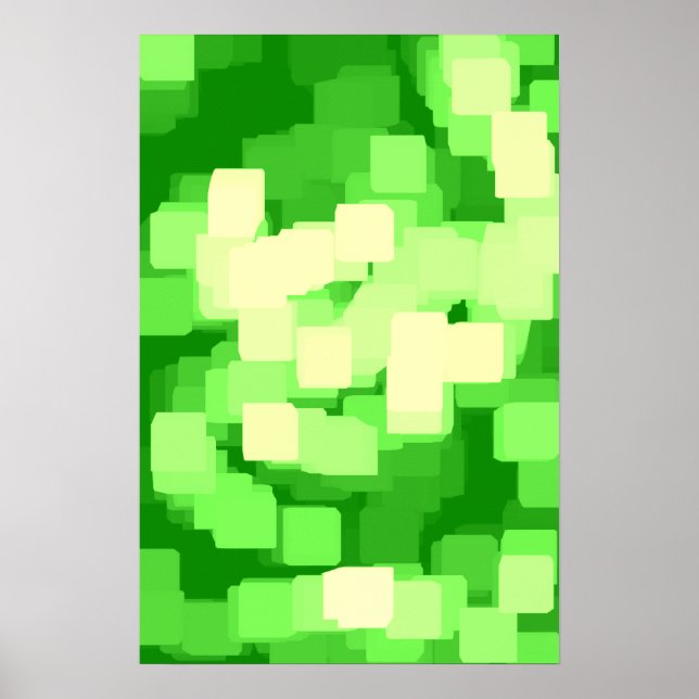 "Iceberg"  Geometric Art Poster (Front)