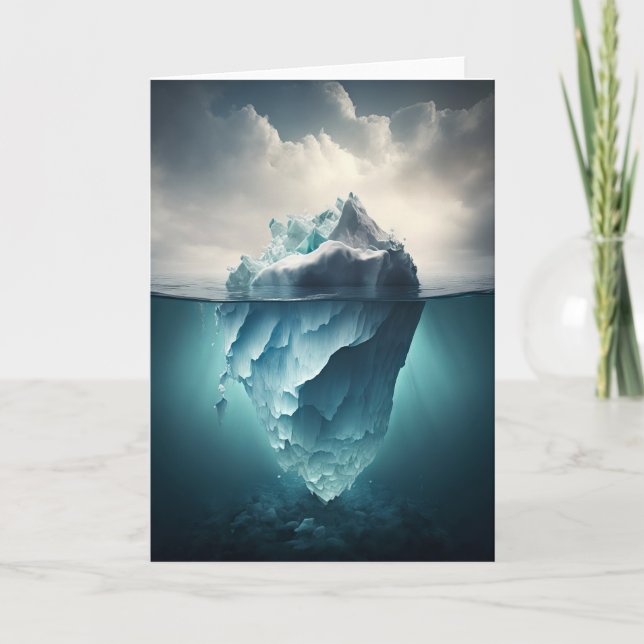 Iceberg hidden danger note card (Front)