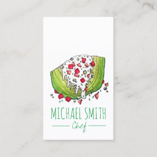 Iceberg Lettuce Wedge Salad Food Caterer Chef Business Card