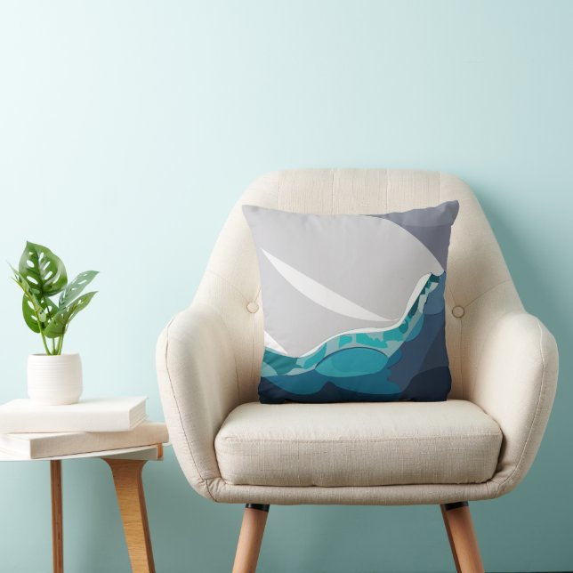 Iceberg Ocean Landscape  Cushion (Chair)