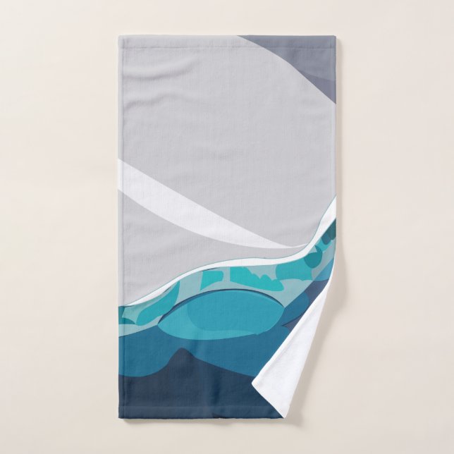 Iceberg Ocean Landscape  Hand Towel (Hand Towel)