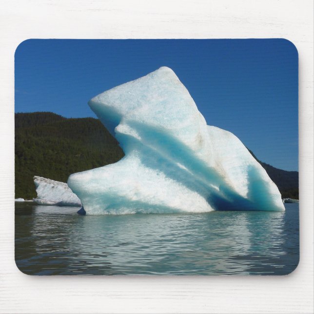 Iceberg on Mendenhall Lake in Alaska Mouse Mat (Front)