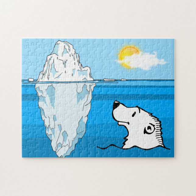 Iceberg-polar bear jigsaw puzzle (Horizontal)