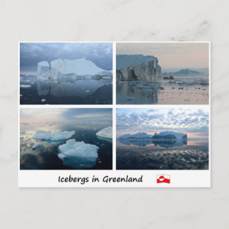 Icebergs in Greenland 3 Postcard