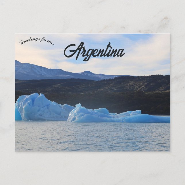 Icebergs in Patagonia Argentina Postcard (Front)