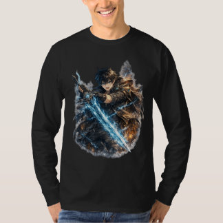 Icebound Warrior and Lightning Blade T-Shirt