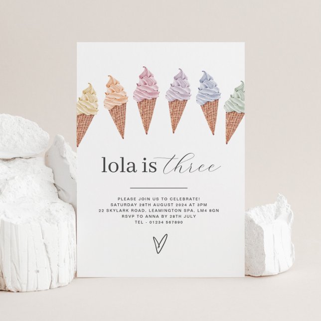 Icecream Birthday Invitation (Creator Uploaded)