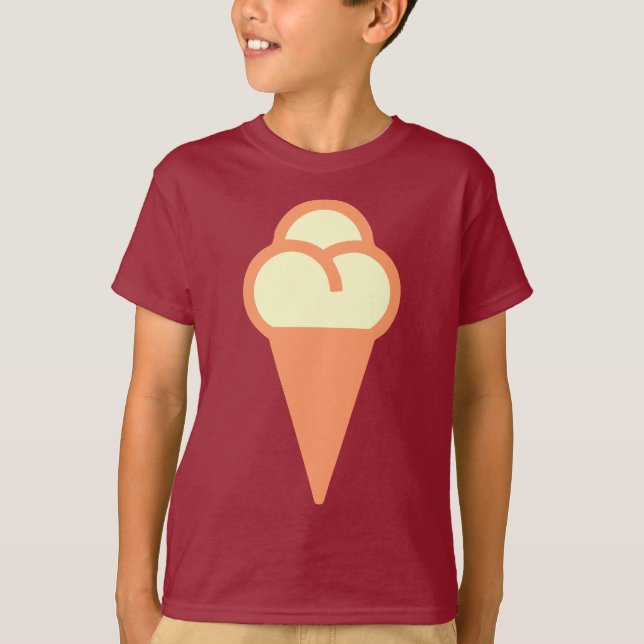 Icecream Cone Symbol T-Shirt (Front)