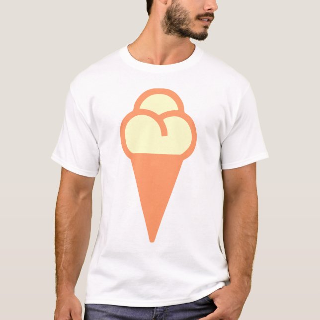 Icecream Cone Symbol T-Shirt (Front)