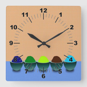 Icecream Cups Wall Clock