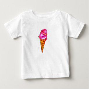 icecream gelato cute food art baby T-Shirt
