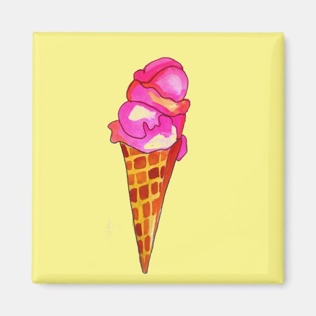 icecream gelato cute food art magnet (Front)