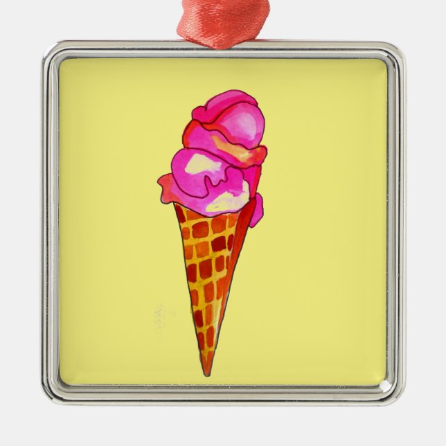 icecream gelato cute food art metal tree decoration (Front)