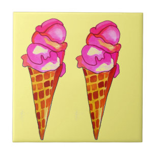 icecream gelato cute food art tile
