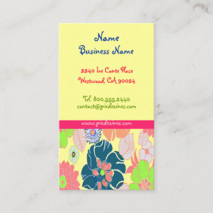 Icecream poppies retro florals profile cards