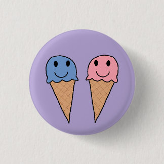 Icecreams 5 3 cm round badge