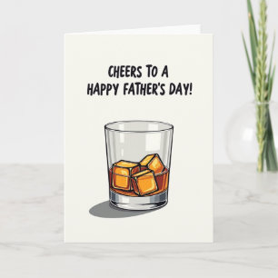 Iced Cheers Fathers Day Card