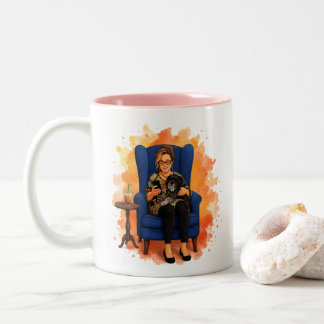 Iced Coffee, a Furbaby & a Book Talk Podcast Mug