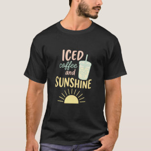 Iced Coffee and Sunshine Pastel Aesthetic Summer C T-Shirt