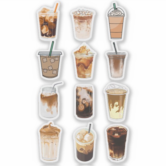 Iced Coffee Collage (Front)