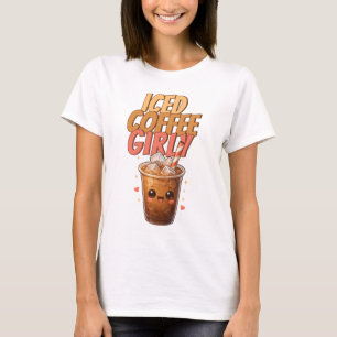 Iced Coffee Girly Cute Kawaii Café T-Shirt