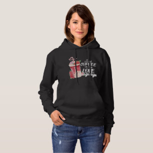 Iced Coffee Is My Love Language Black Hoodie