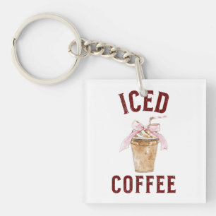 Iced Coffee Key Ring