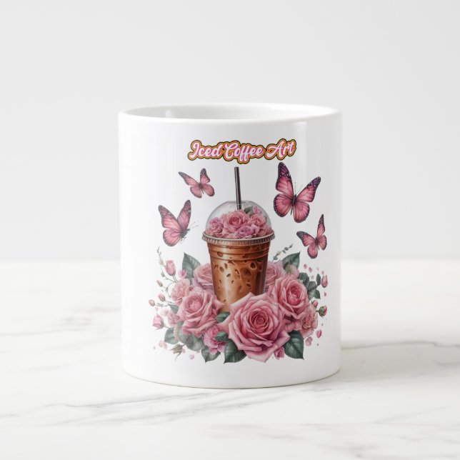 Iced Coffee Large Coffee Mug (Front)