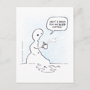 iced coffee postcard