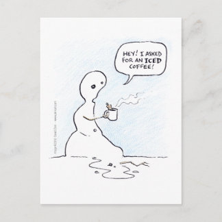 iced coffee postcard