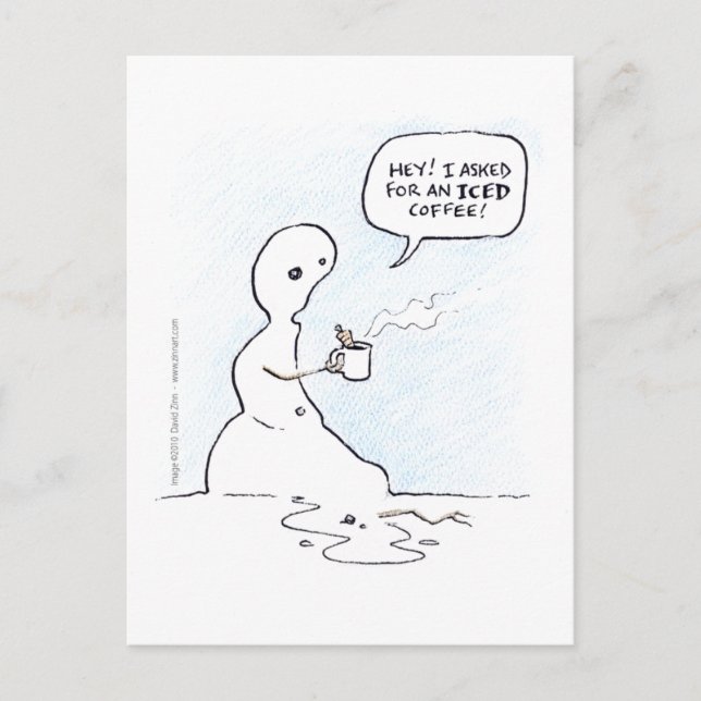 iced coffee postcard (Front)