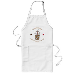 Iced Coffee Warm Thoughts Of You Long Apron