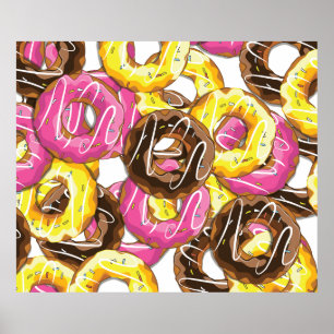 Iced Doughnuts Poster
